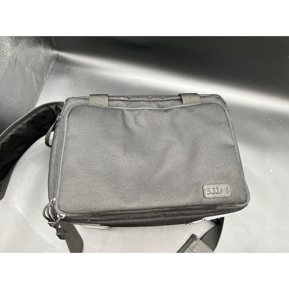 5.11 Tactical Range Bag Black Padded Handgun Gear Organizer Shoulder Carry Case - Picture 4 of 9